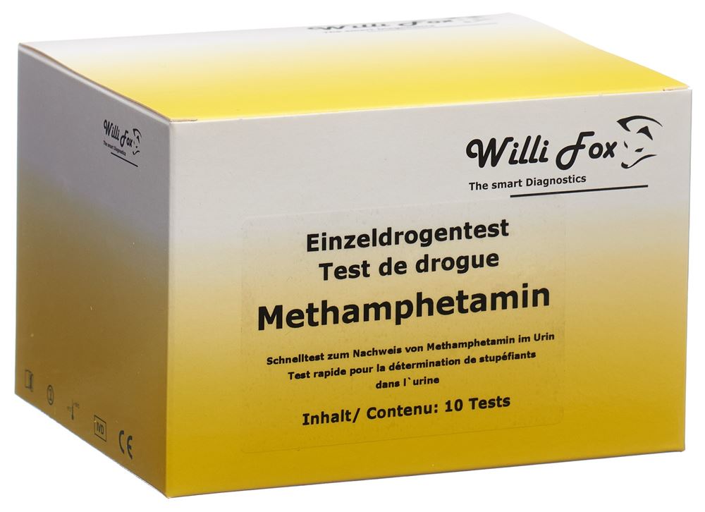 WILLI FOX Methamphet Test Urin 10 pièces | Détection rapide