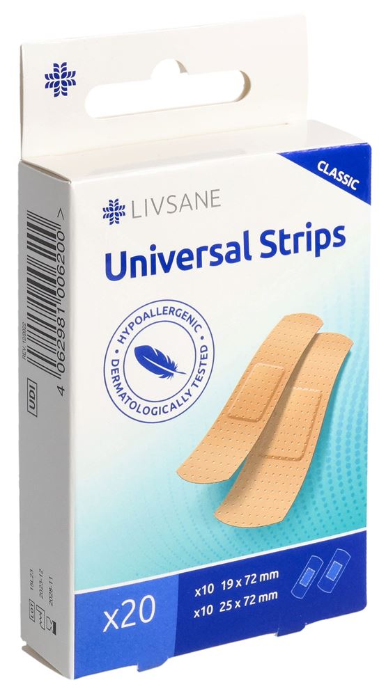 LIVSANE Classic Pansements Universels 20 pièces | Soins