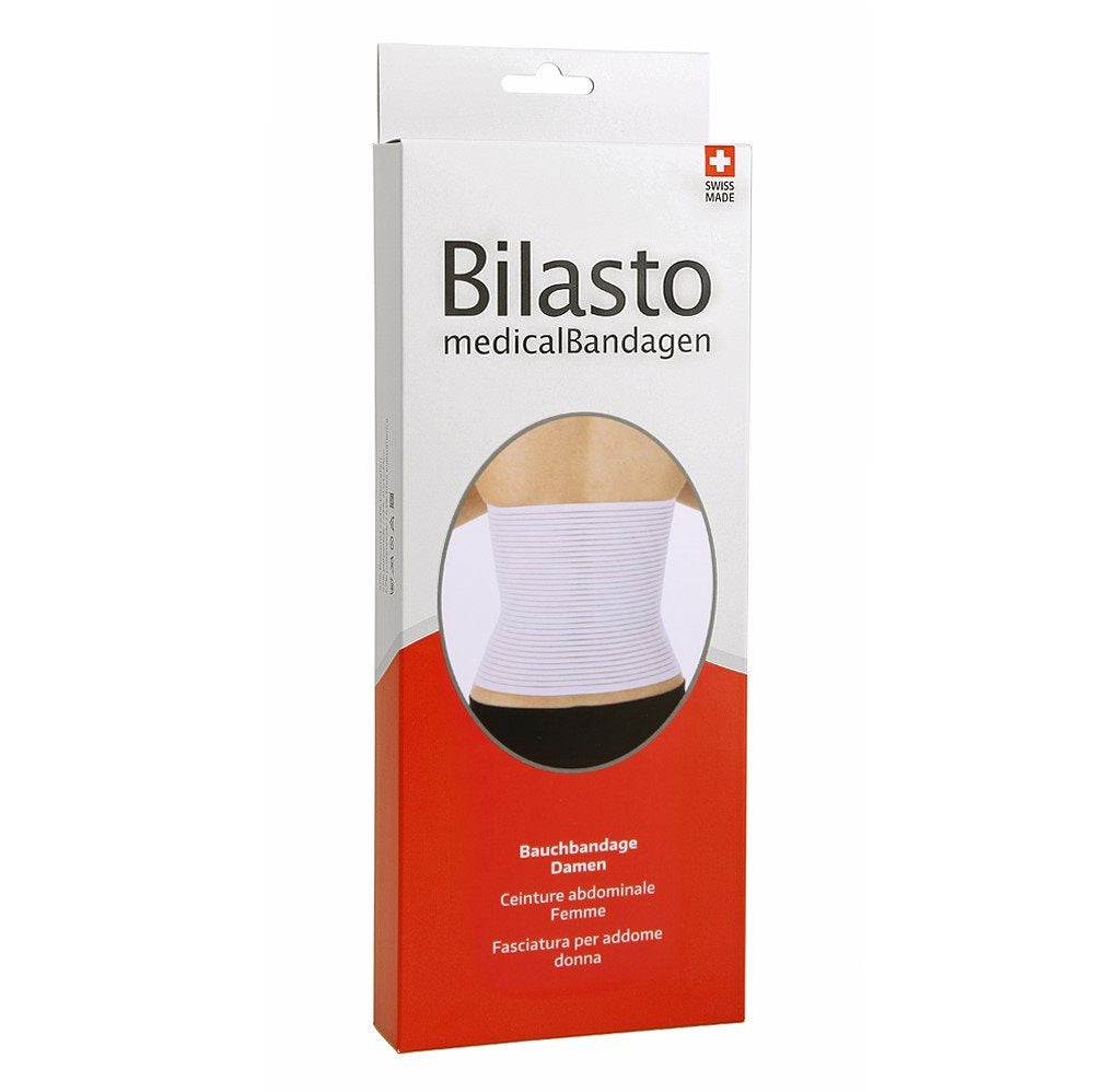 BILASTO Bandage Ventre Femme XL Blanc | Soutien