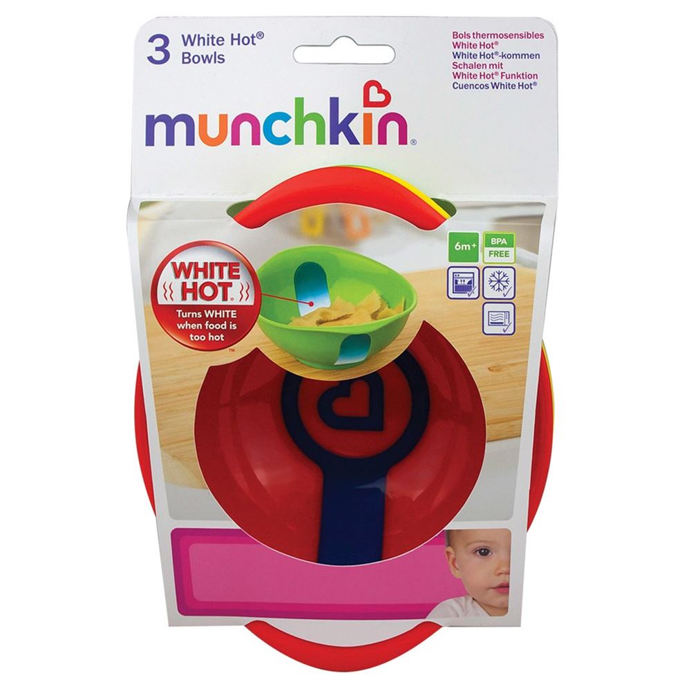 MUNCHKIN White Hot Bols 3 pièces | Température