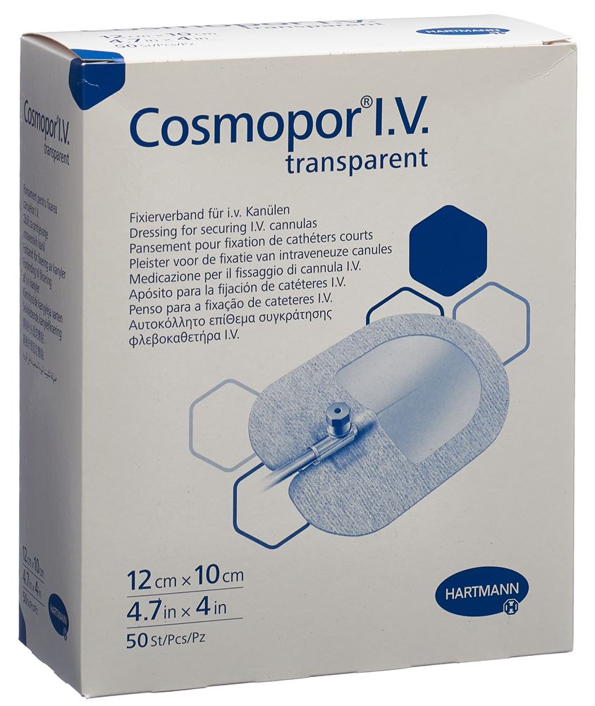 COSMOPOR I.V. Pansement 50 pièces | Transparent