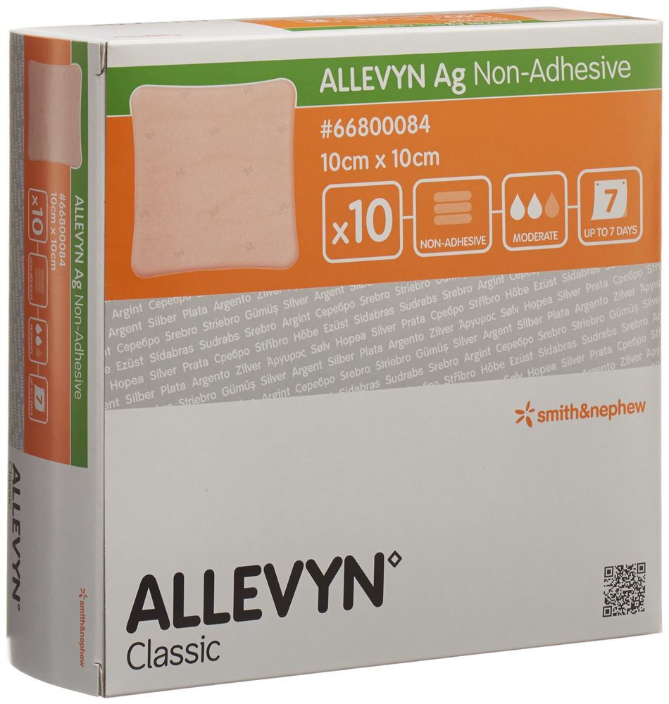 ALLEVYN AG Compresse Cicatrisante 10x10cm 10 pièces | Soin