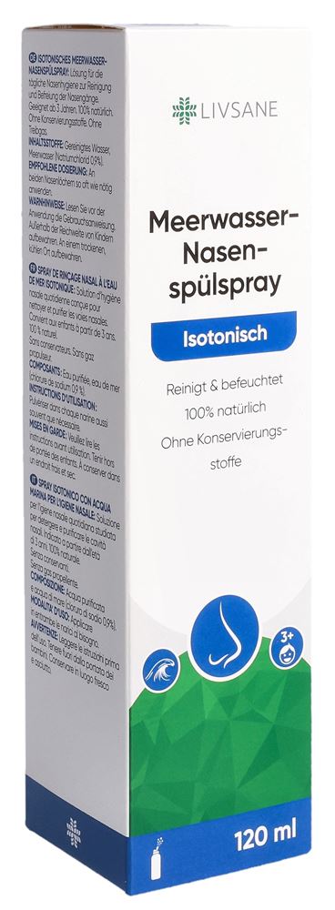 LIVSANE Spray Nasal Eau Mer 120ml | Hydratant
