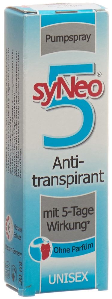 SYNEO 5 Unisex Pumpspray 30ml | Fraîcheur