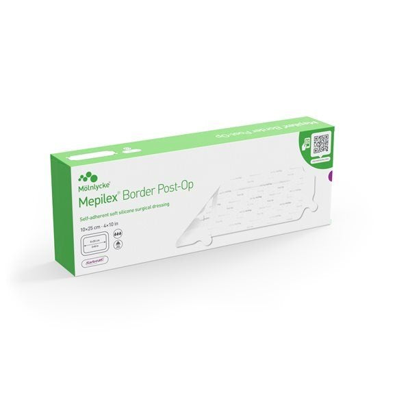 MEPILEX Border Post OP Pansement 10x25cm | 10 pièces