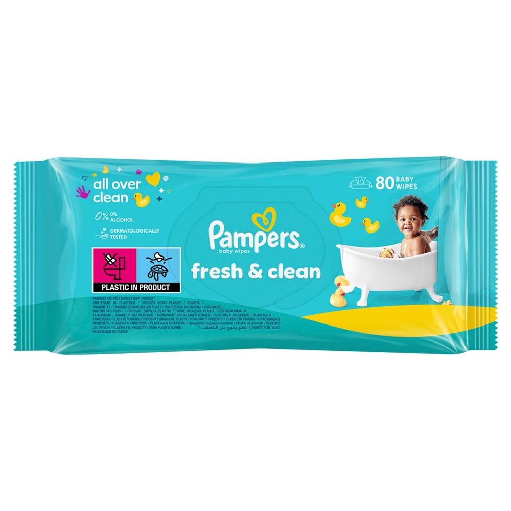 PAMPERS Lingettes Fresh Clean 52 pièces | Fraîcheur