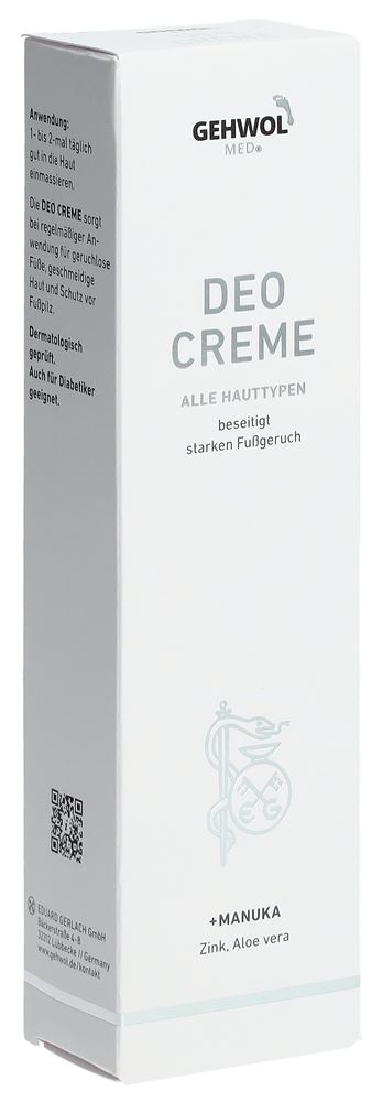 GEHWOL MED Déodorant Crème 125ml | Fraîcheur Durable
