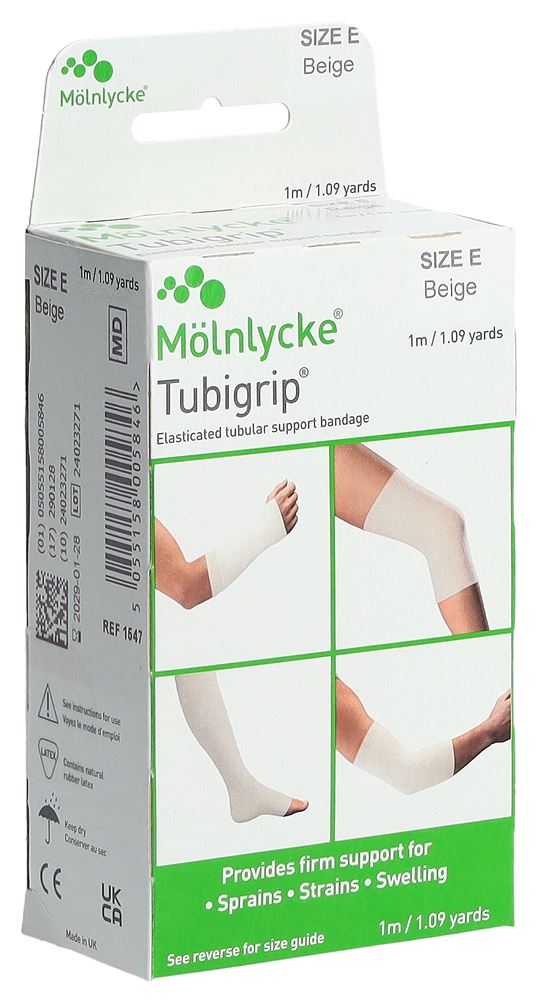 TUBIGRIP Bandage tubulaire E 1mx8.75cm Beige | Compression