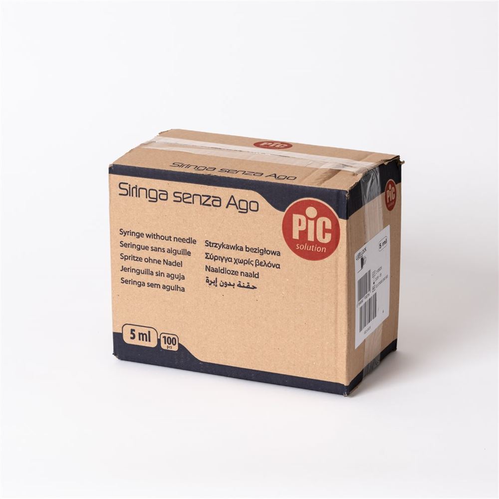 PIC SOLUTION Seringue 5ml LL 100 pièces | Usage Unique
