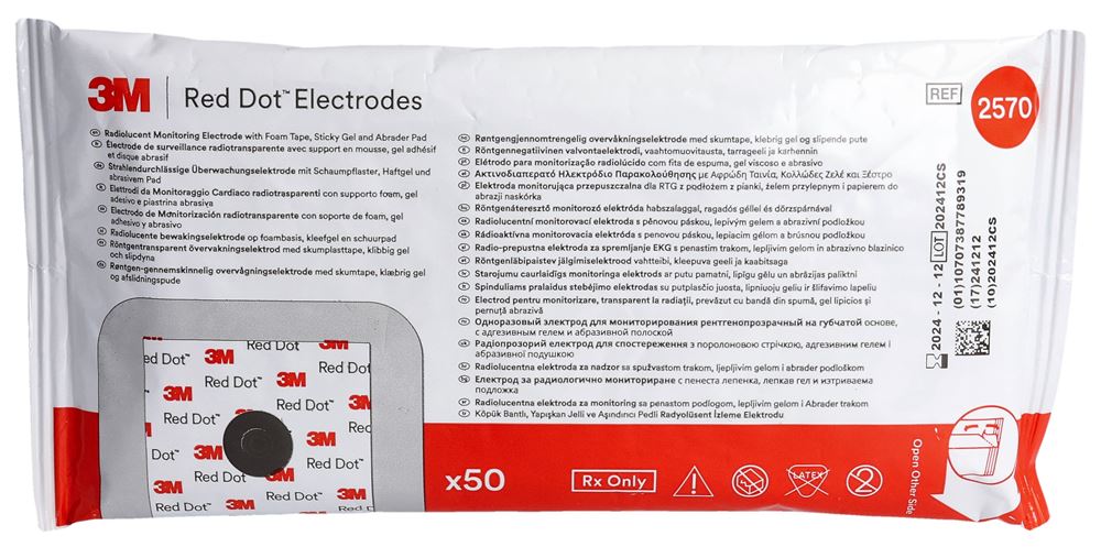 3M RED DOT Électrodes ECG | 50 pièces