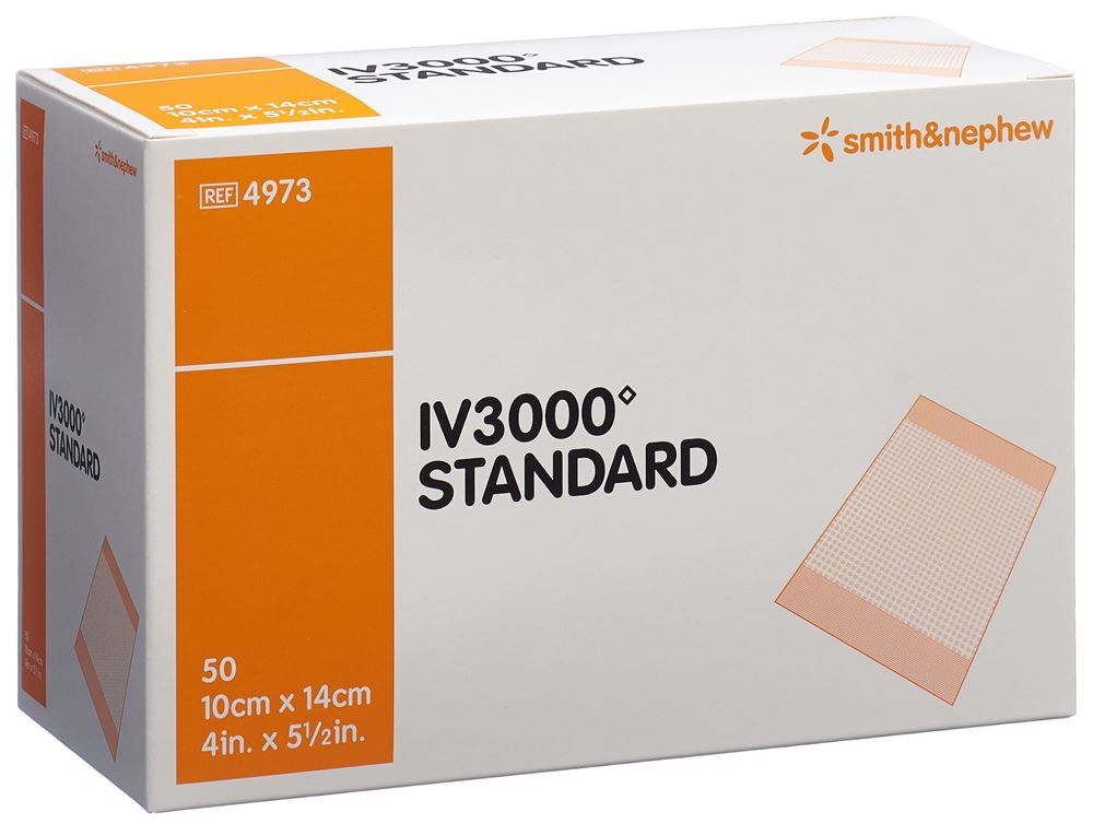IV3000 Fixation Canule 10x14cm 50 pièces | Sécurité