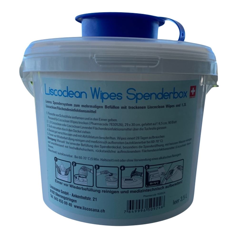 LISCOCLEAN Lingettes Vapo 3.5L | Distributeur Vide