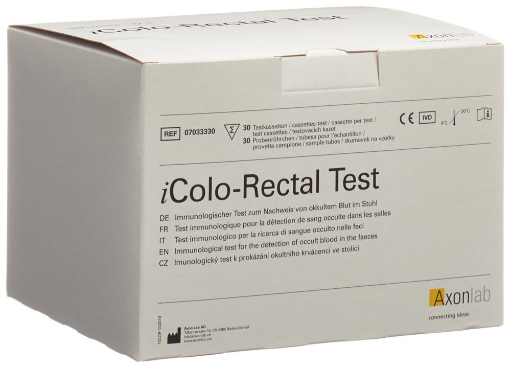 ICOLO RECTAL Test Rapide 30 pièces | Immunologique