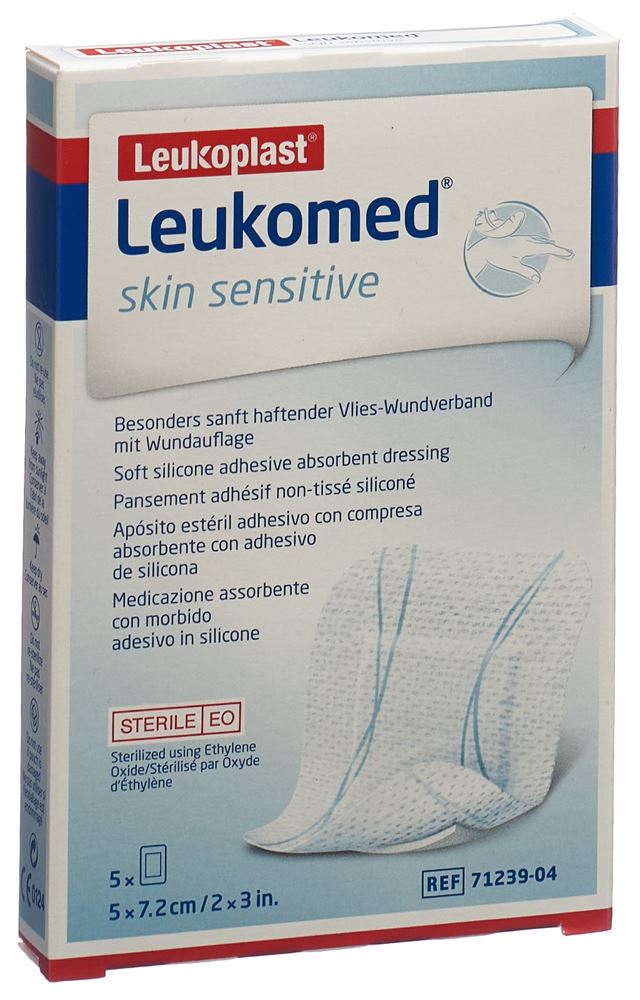 LEUKOMED Skin Sensitive Pansement 5x7.2cm 5 pièces | Douceur