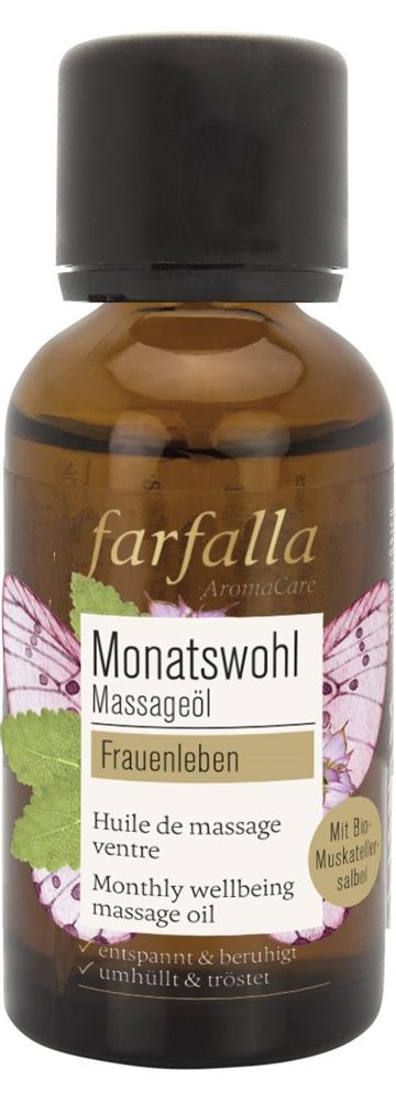 FARFALLA Huile Massage Muskateller 30ml | Femme