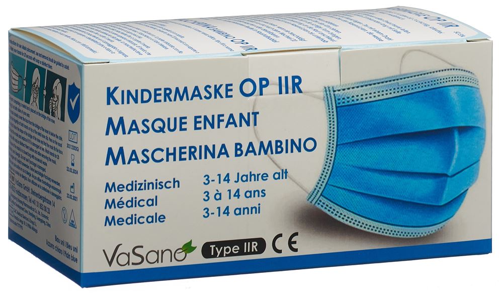 VASANO Masque OP Type IIR Enfant | 50 pièces