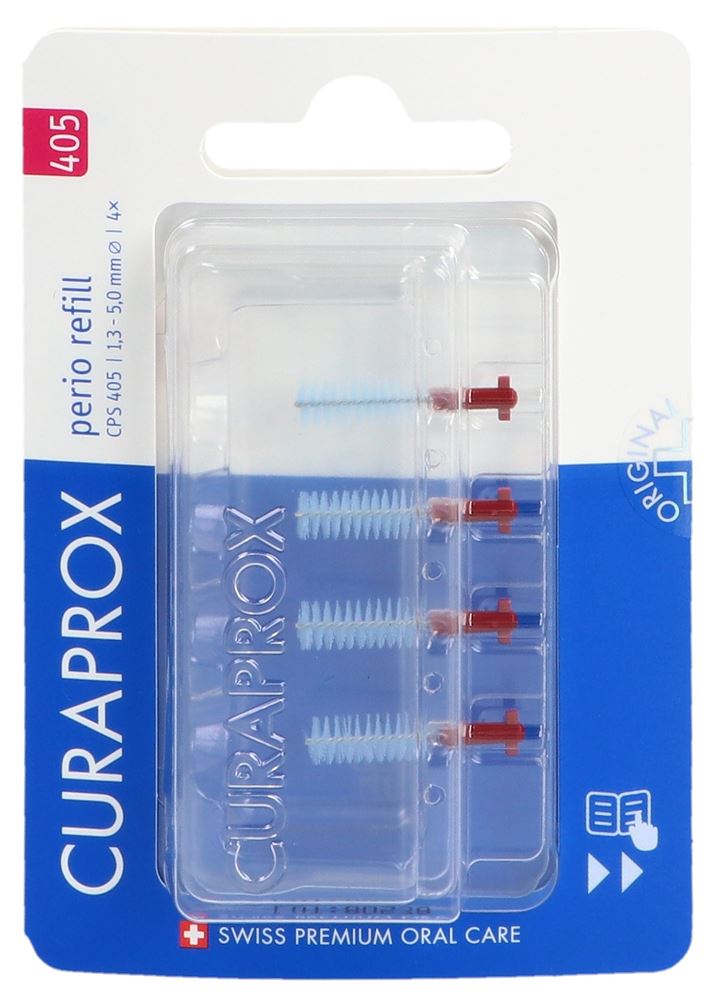 CURAPROX CPS 405 Perio Refill 4x Cerise | Soin Gencives