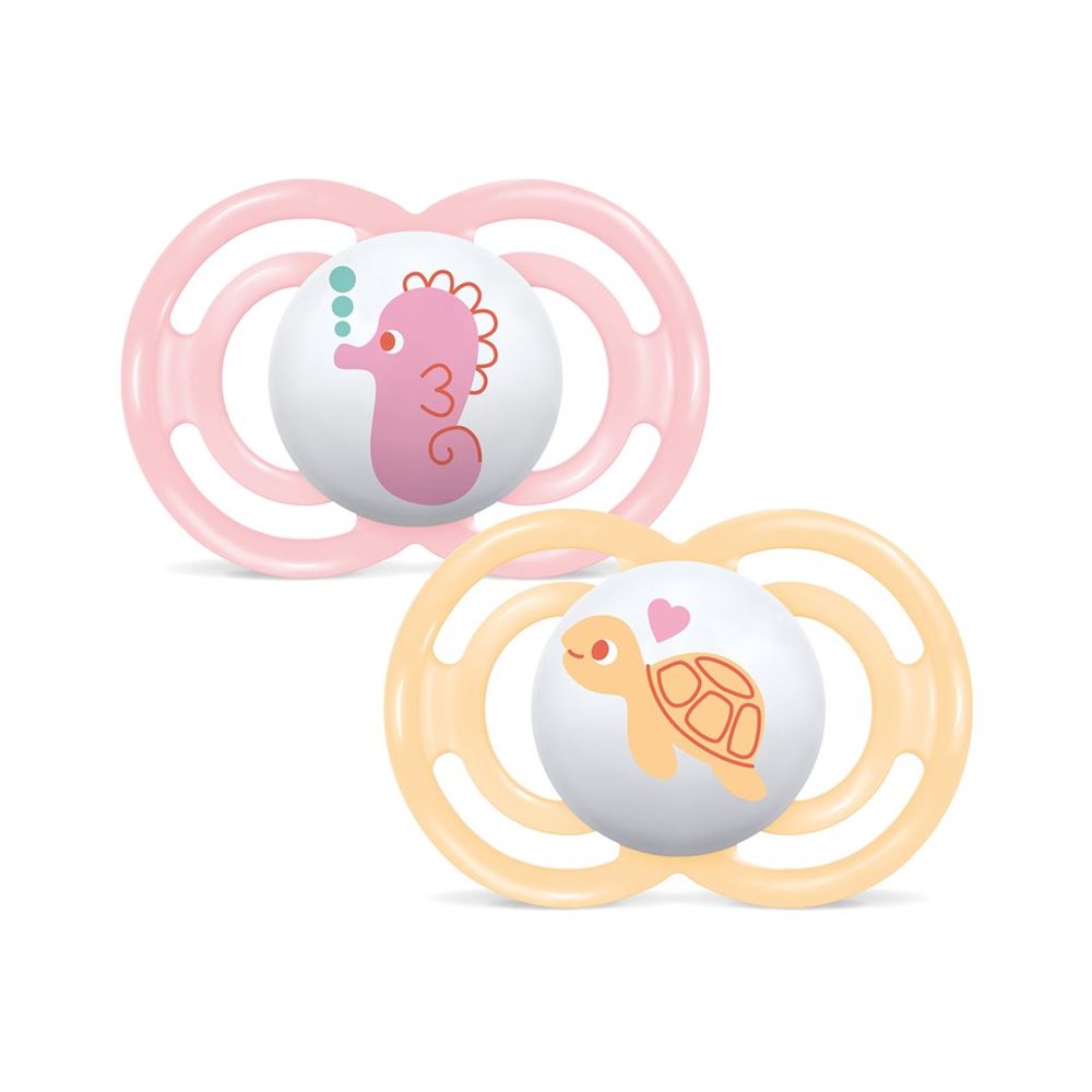 MAM Perfect Sucette Silicone 6-16m Fille 2 pièces | Confort