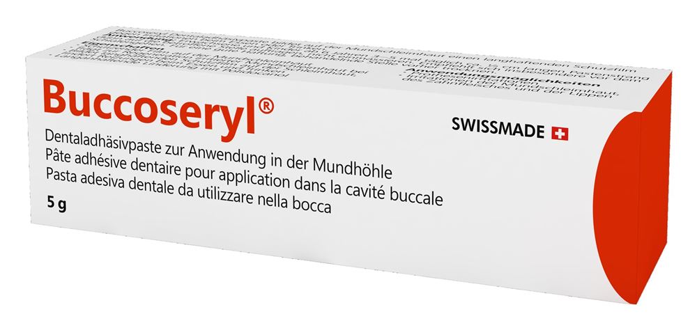 BUCCOSERYL Pâte Adhésive Dentaire 5g | Fixation