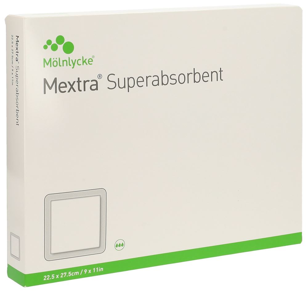 MEXTRA Superabsorbent Compresses 22.5x27.5cm | 10 pièces