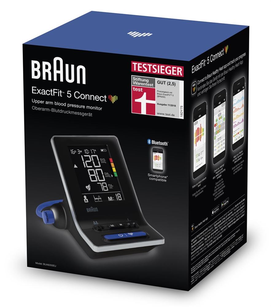 BRAUN ExactFit 5 Connect Tensiomètre BUA 6350 | Connecté