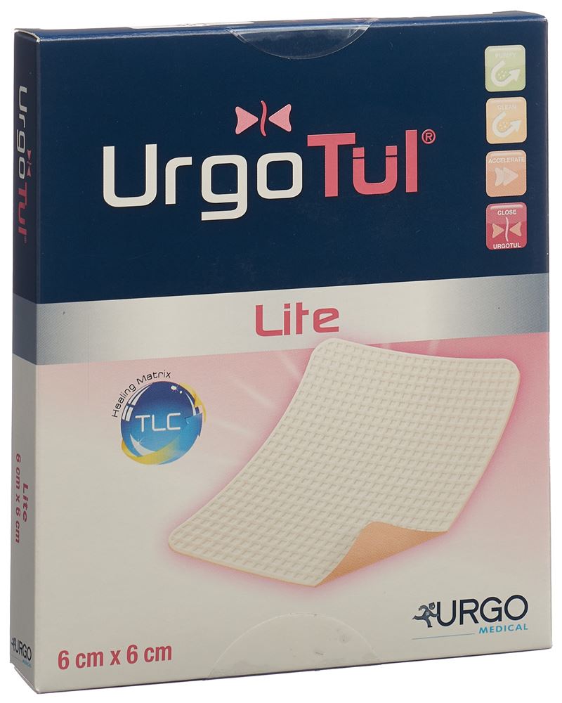 URGOTUL Lite Pansement 6x6cm | 5 pièces