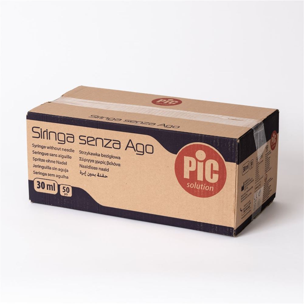 PIC SOLUTION Seringue 30ml Luer 50 pièces | Usage Médical