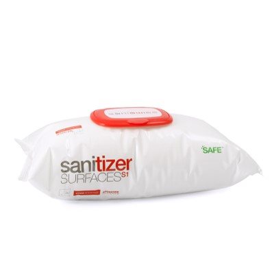 SANISWISS Sanitizer Surfaces S1 Wipes | 100 pièces