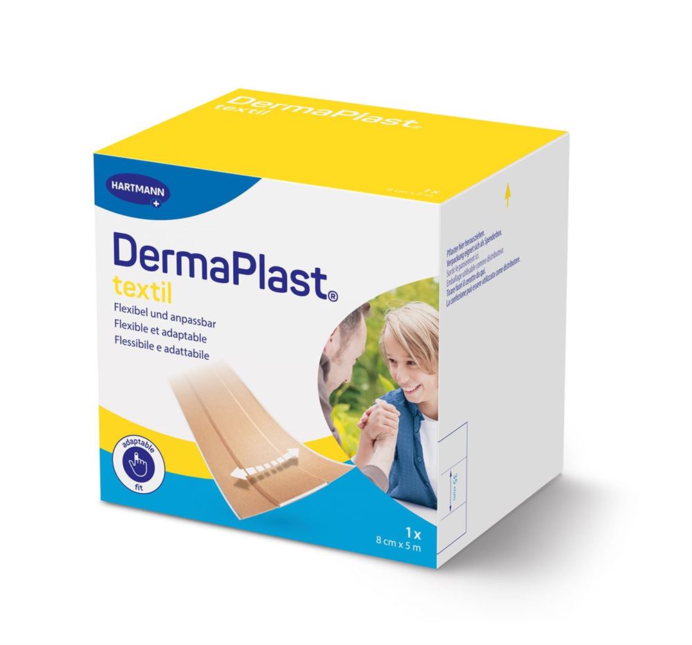 DERMAPLAST Pansement Textile Rapide 8cmx5m | Soin Rapide