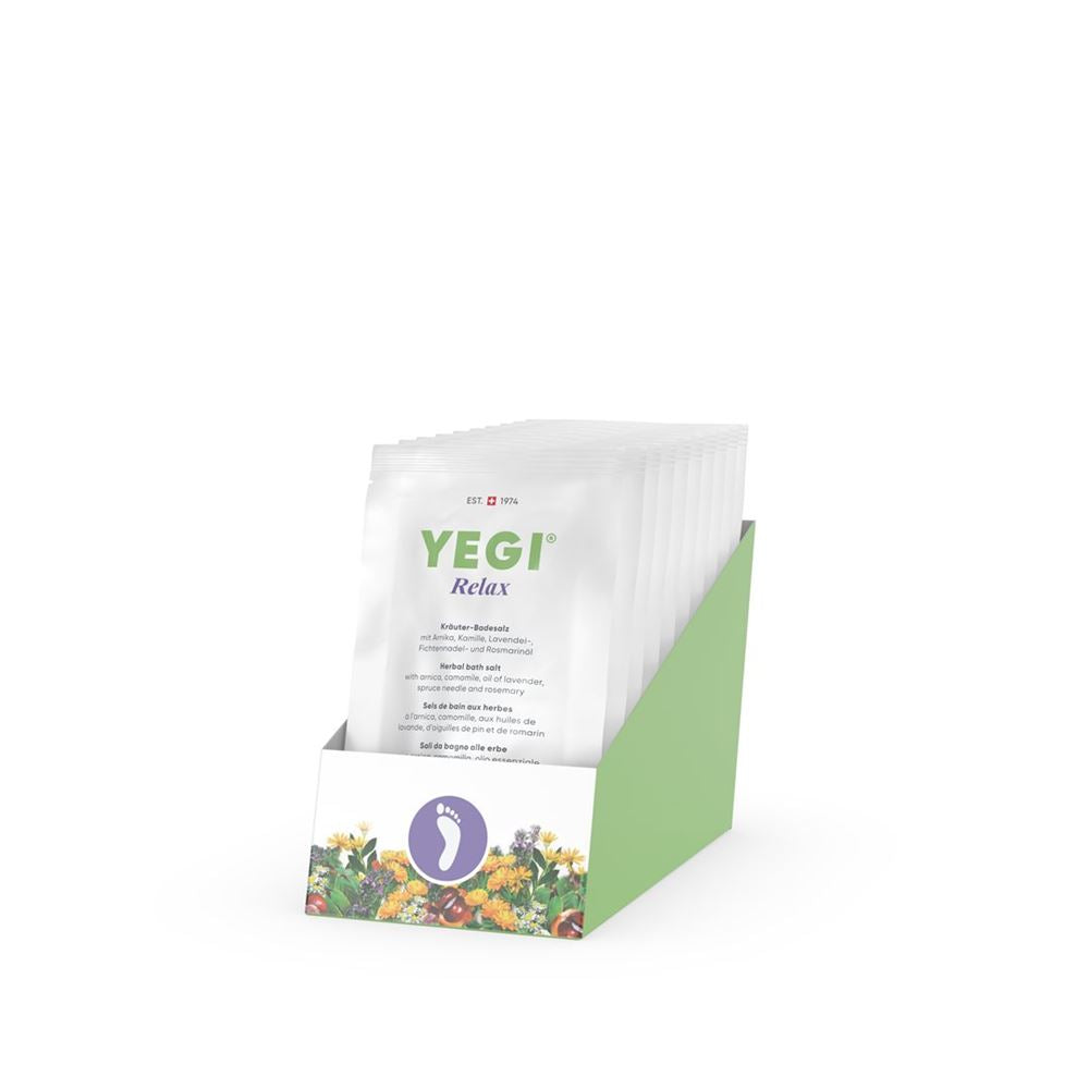 YEGI Sel de Bain aux Herbes Display 10 pièces | Relaxation
