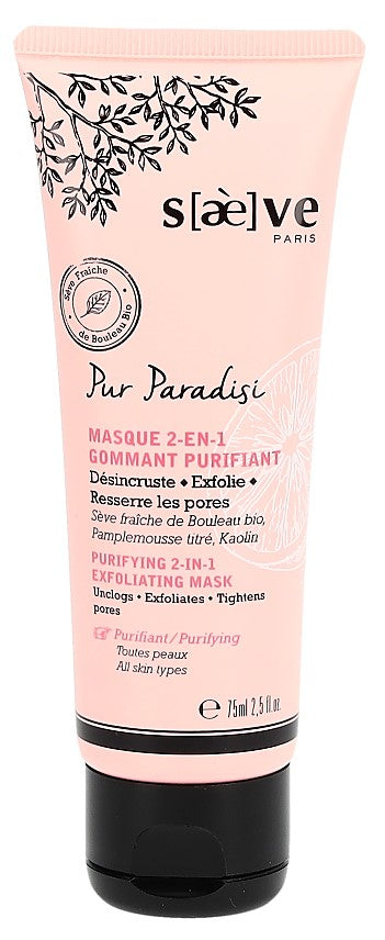 SAEVE Pur Paradisi Masque Peeling 2en1 | Clarifiant 75ml