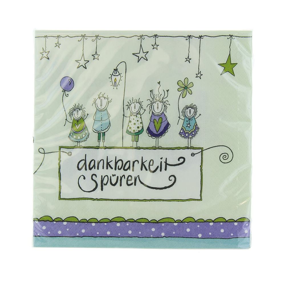 HERBORISTERIA Serviettes Gratitude 20 pièces | Décoration