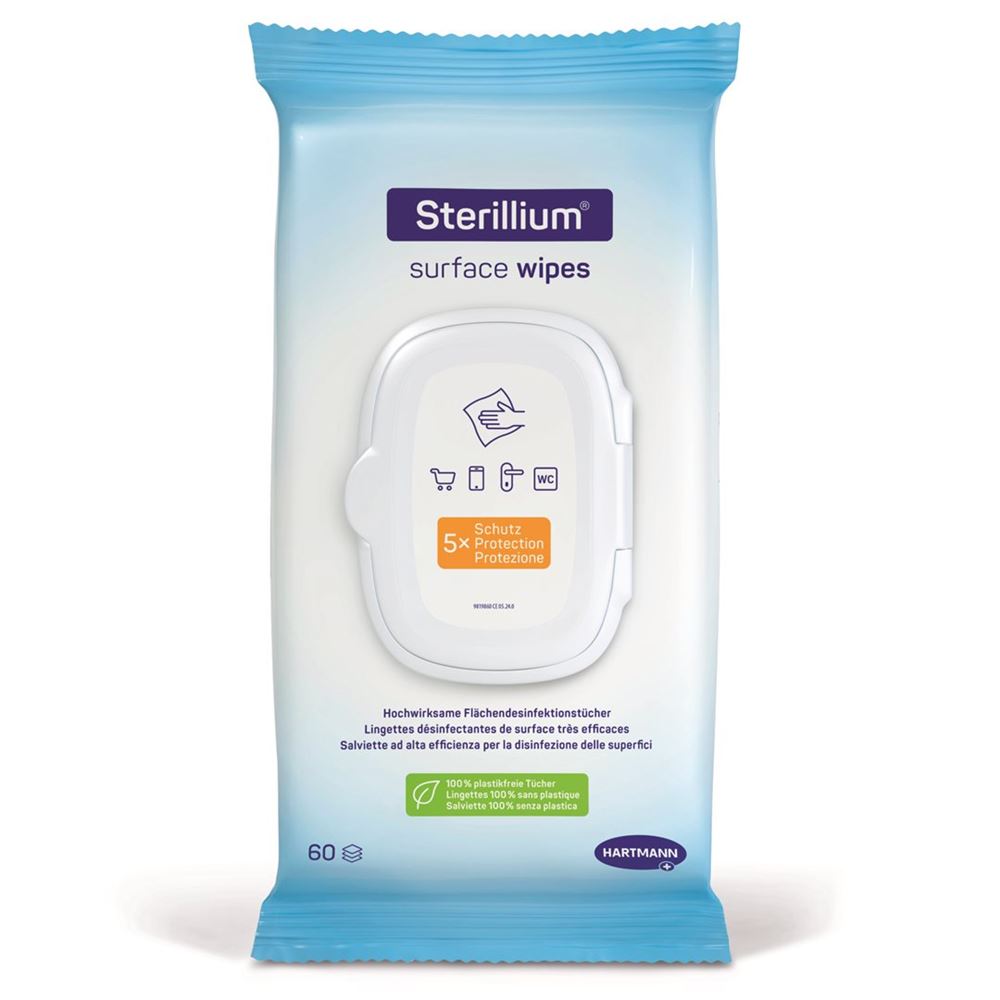 STERILLIUM Surface Wipes 60 pièces | Nettoyage