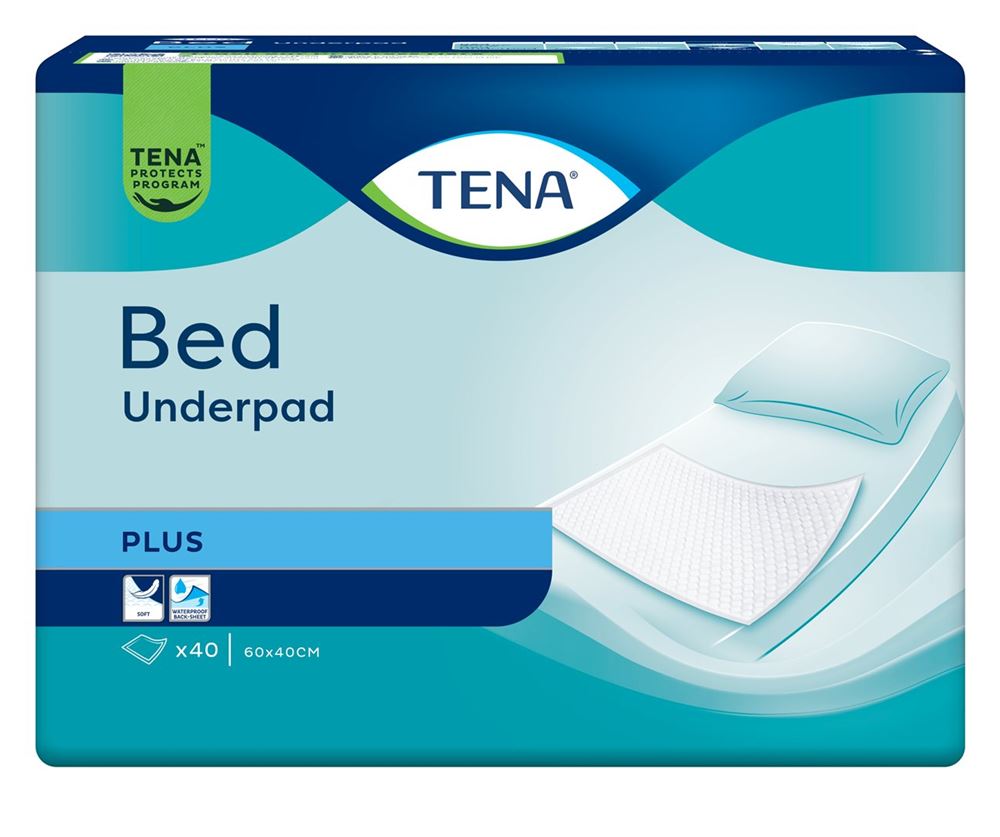 TENA Bed Plus 60x40cm | Protection Lit 40 pièces