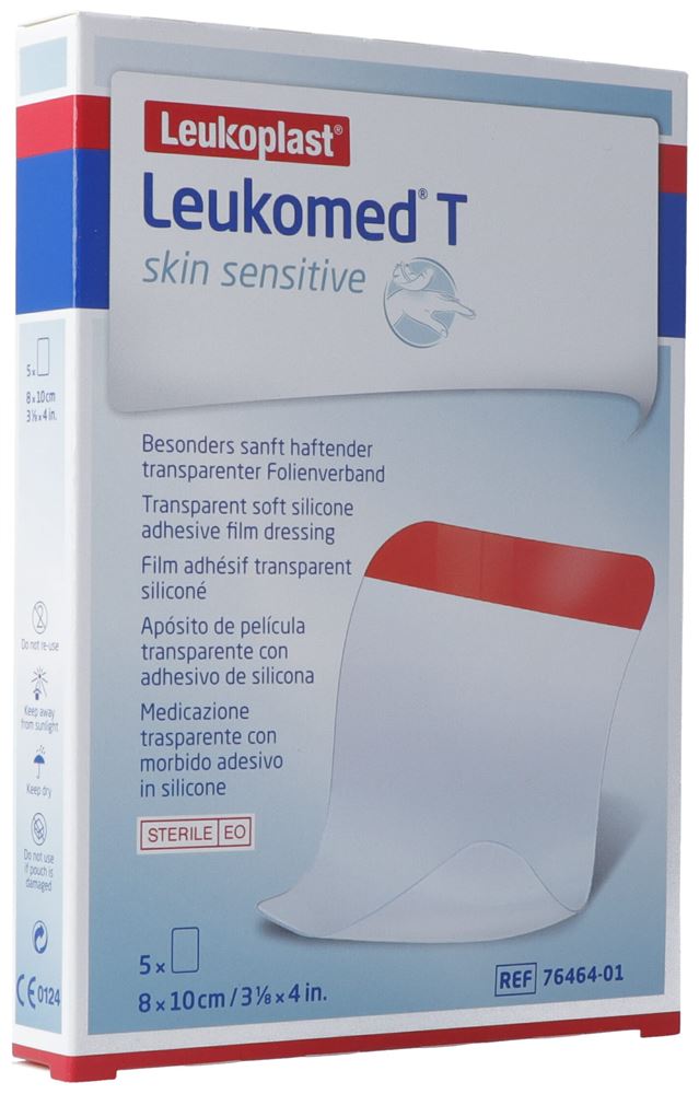 LEUKOMED T skin sensitive Pansement 8x10cm | 5 pièces