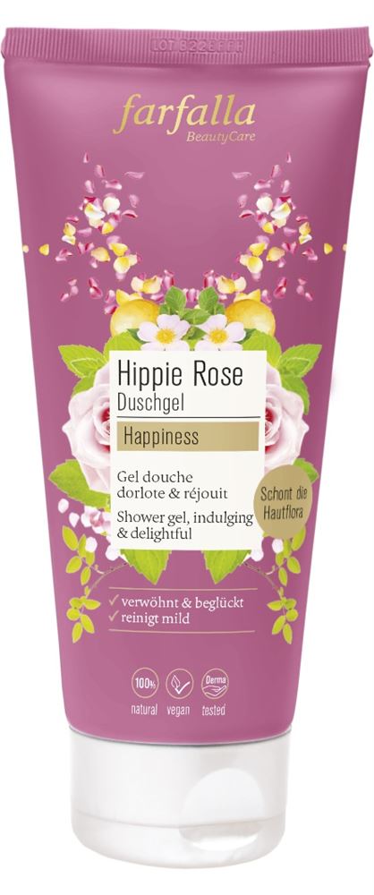 FARFALLA Gel Douche Hippie Rose 200ml | Douceur
