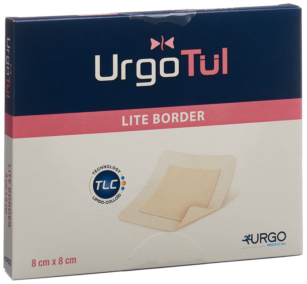 URGOTUL Lite Border Pansement 8x8cm | 10 pièces