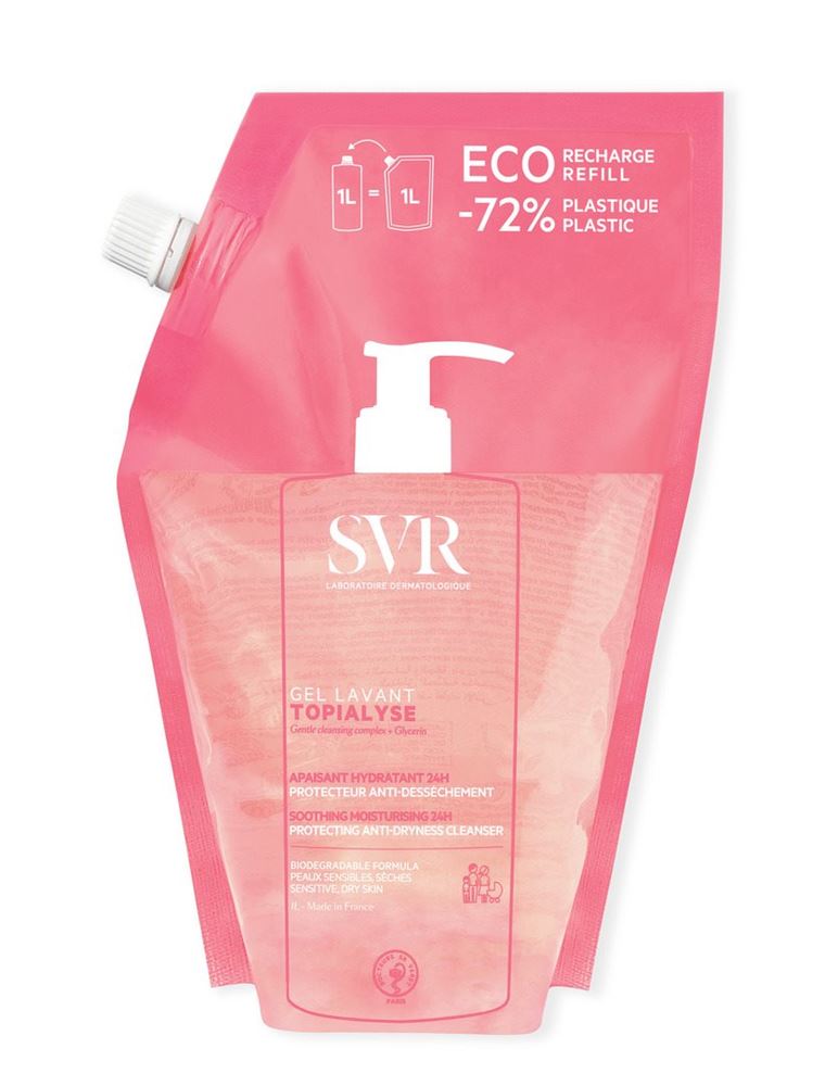 SVR TOPIALYSE Gel Lavant Recharge Gel Lavant 1000ml | Économique