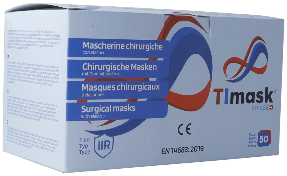 TIMASK Masque médical IIR Sable 50 pièces | Naturel