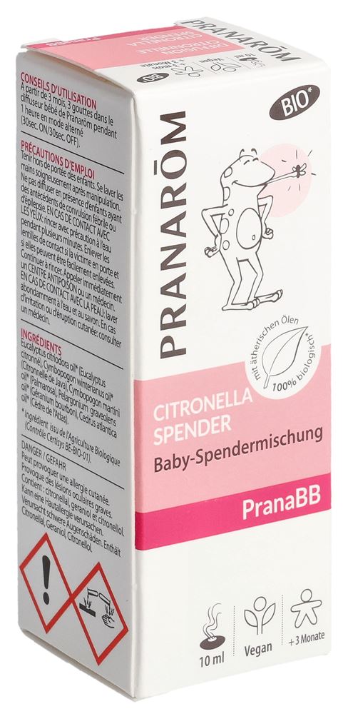 PRANAROM PranaBB Citronnelle Mélange Bio 10ml | Anti-moustiques