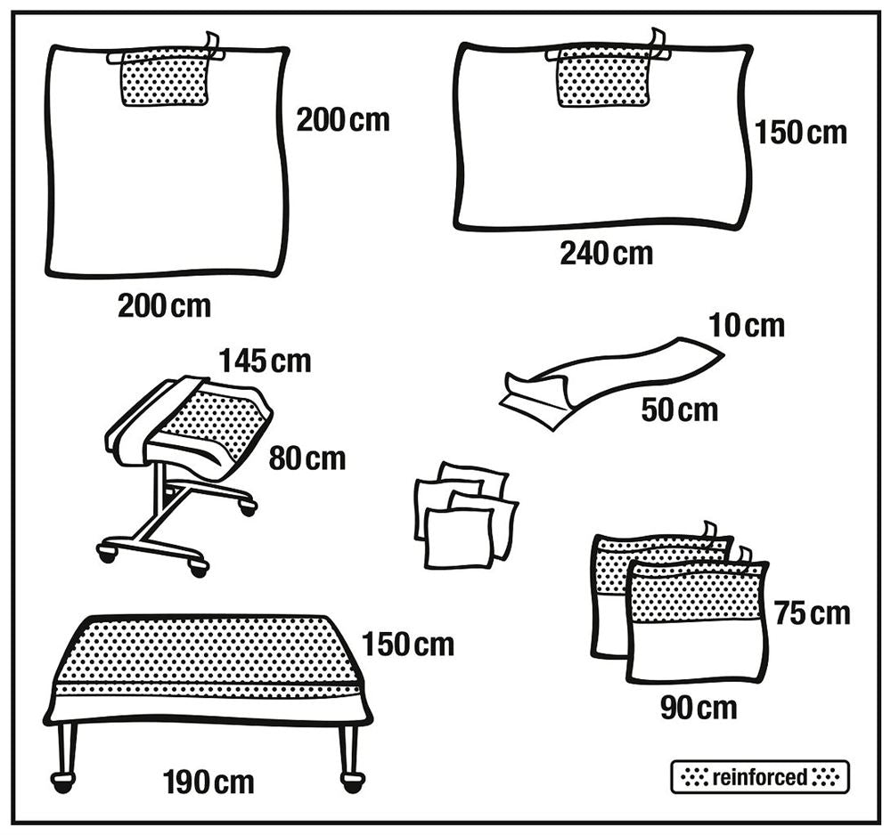 FOLIODRAPE PPlus Set Universel III 7 pièces | Stérilité