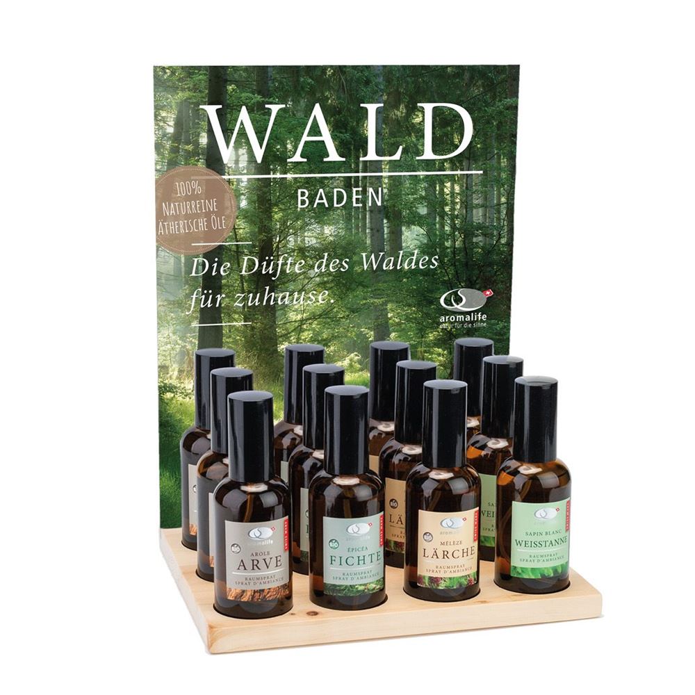 AROMALIFE Raumspray Waldbaden Display 24 pièces | Ambiance Nature