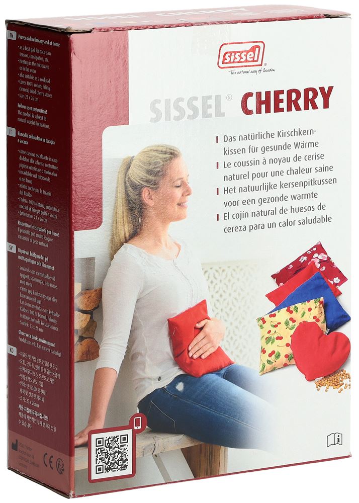 SISSEL Cherry 23x26cm Motif Cerises | Bouillotte