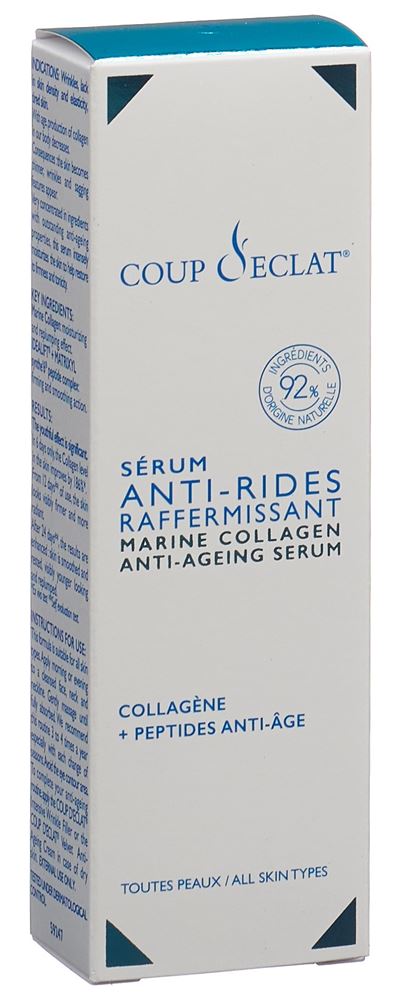 COUP D ECLAT Sérum Anti-Rides Fermeté 30ml | Lissant