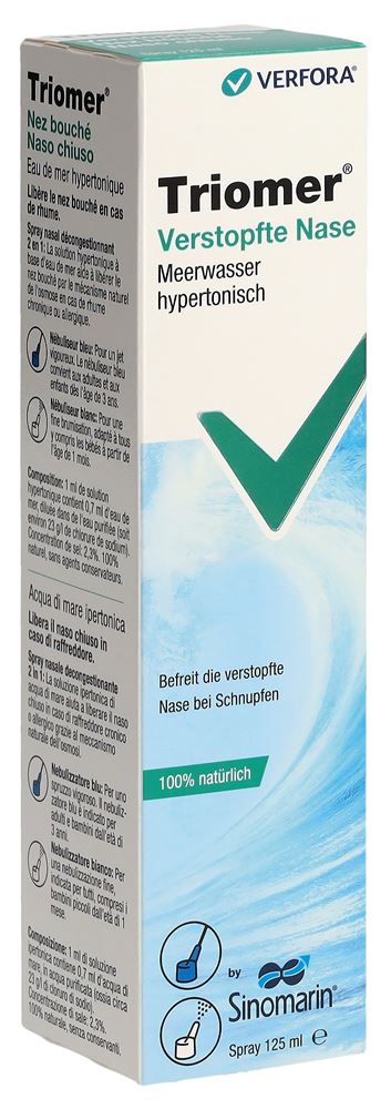 TRIOMER Spray Nez Bouché 125ml | Décongestionnant