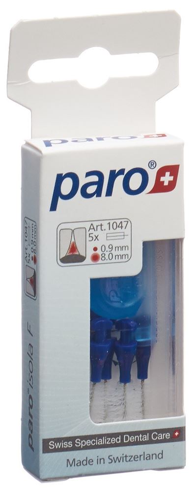 PARO Isola F Brossette Interdentaire 8mm 5 pièces | Espace Interdentaire Large
