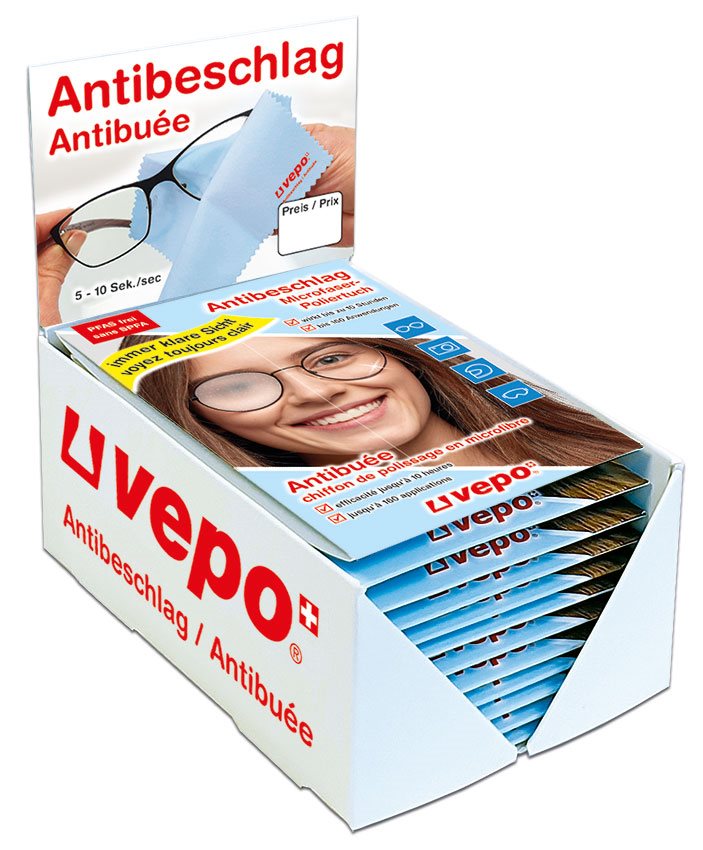 VEPO Tissu microfibre anti-buée 12 pièces | Nettoyage
