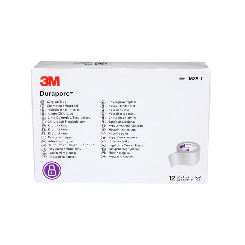 3M DURAPORE Sparadrap Soie 25mmx9.14m | Fixation