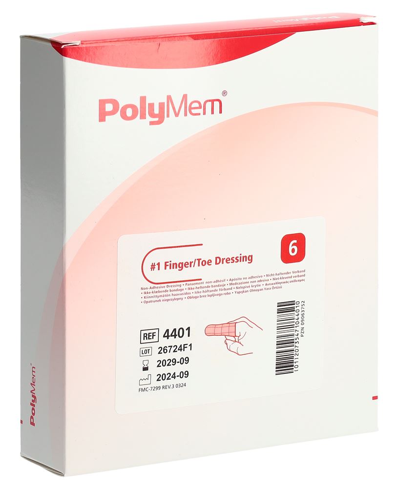 POLYMEM Pansement Doigt/Orteil S | 6 pièces