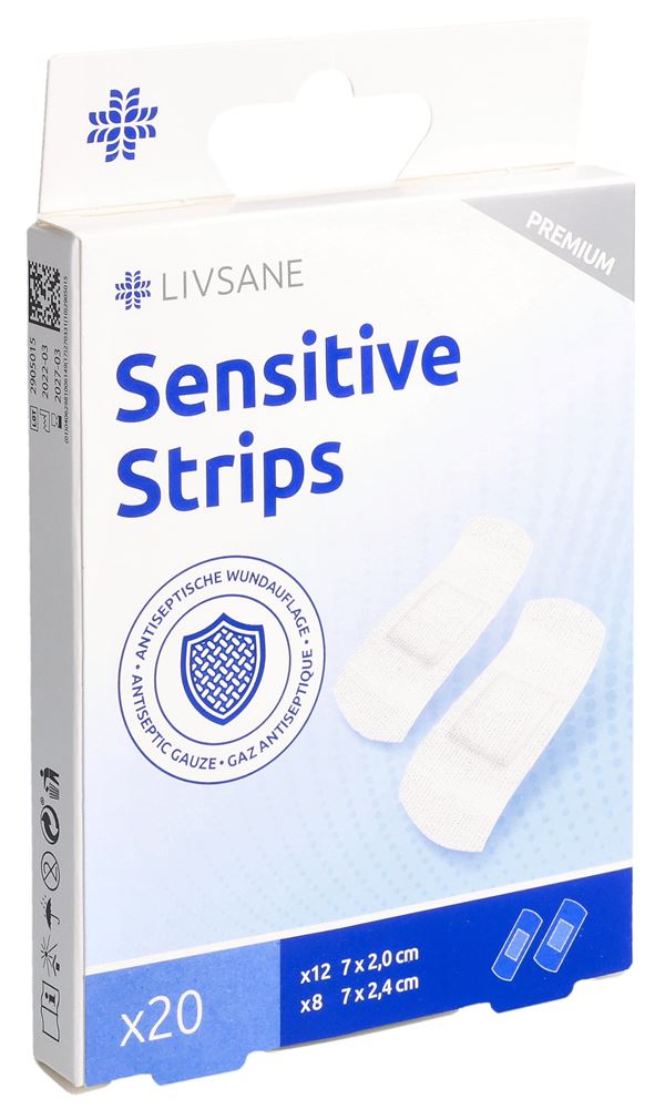 LIVSANE Premium Pansements Sensi 20 pièces | Protection
